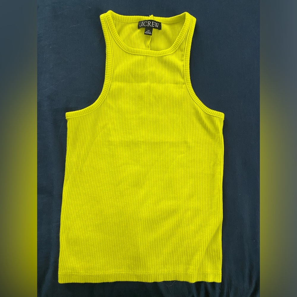 J Crew High Neck Ribbed Tank